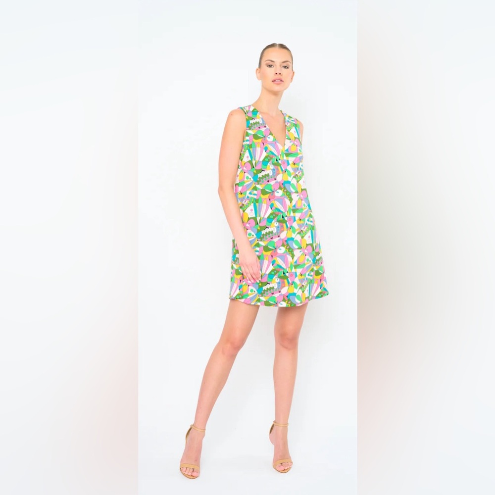 Flora Bea Nyc NWT Livie Butterfly  Stretchy Mini Sleeveless Dress Sizes  M & L